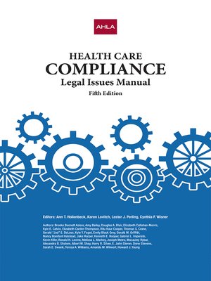 cover image of AHLA Health Care Compliance Legal Issues Manual (Non-members)